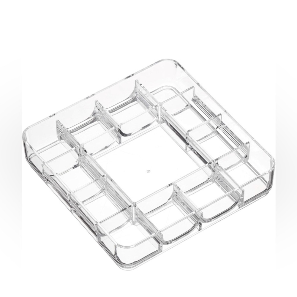 Amazon Essentials Clear Acrylic Jewelry Organizer Tray 13 Compartments